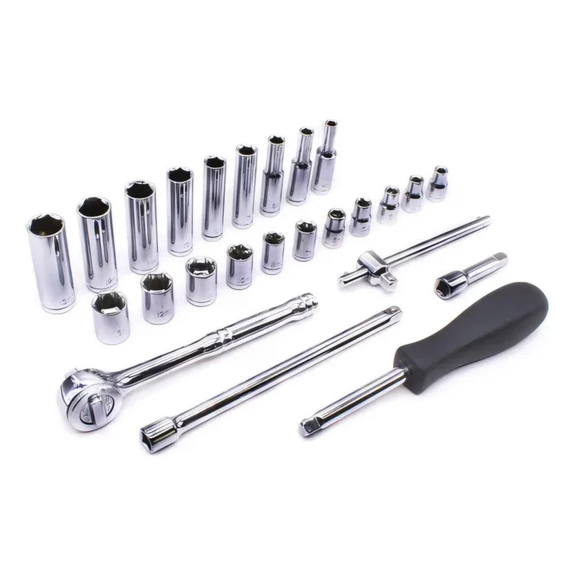 Juego de copas 1/4" x 25 piezas