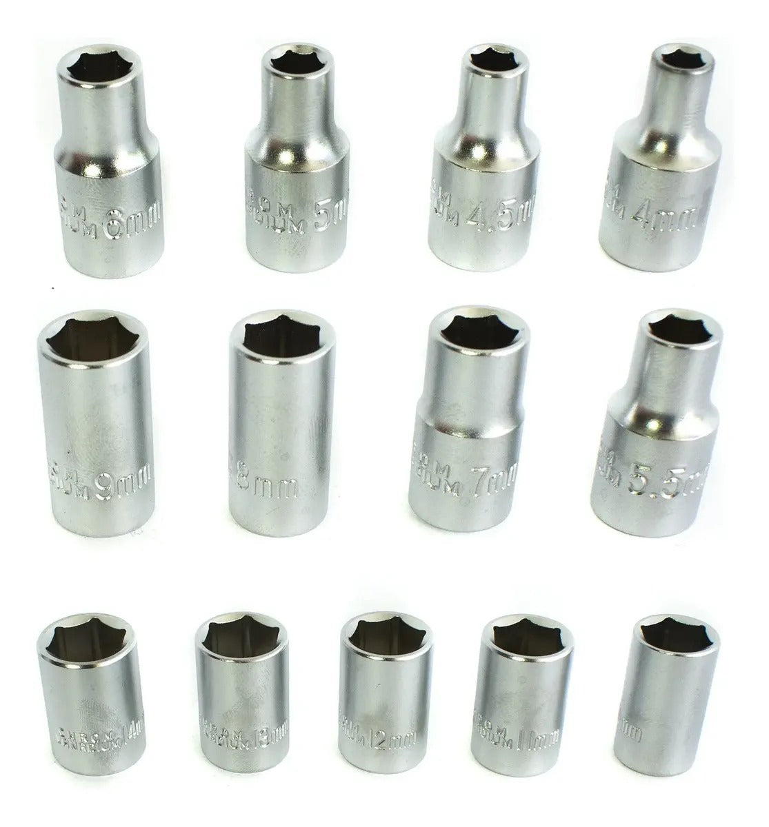 Juego de copas 1/4" x 46 piezas