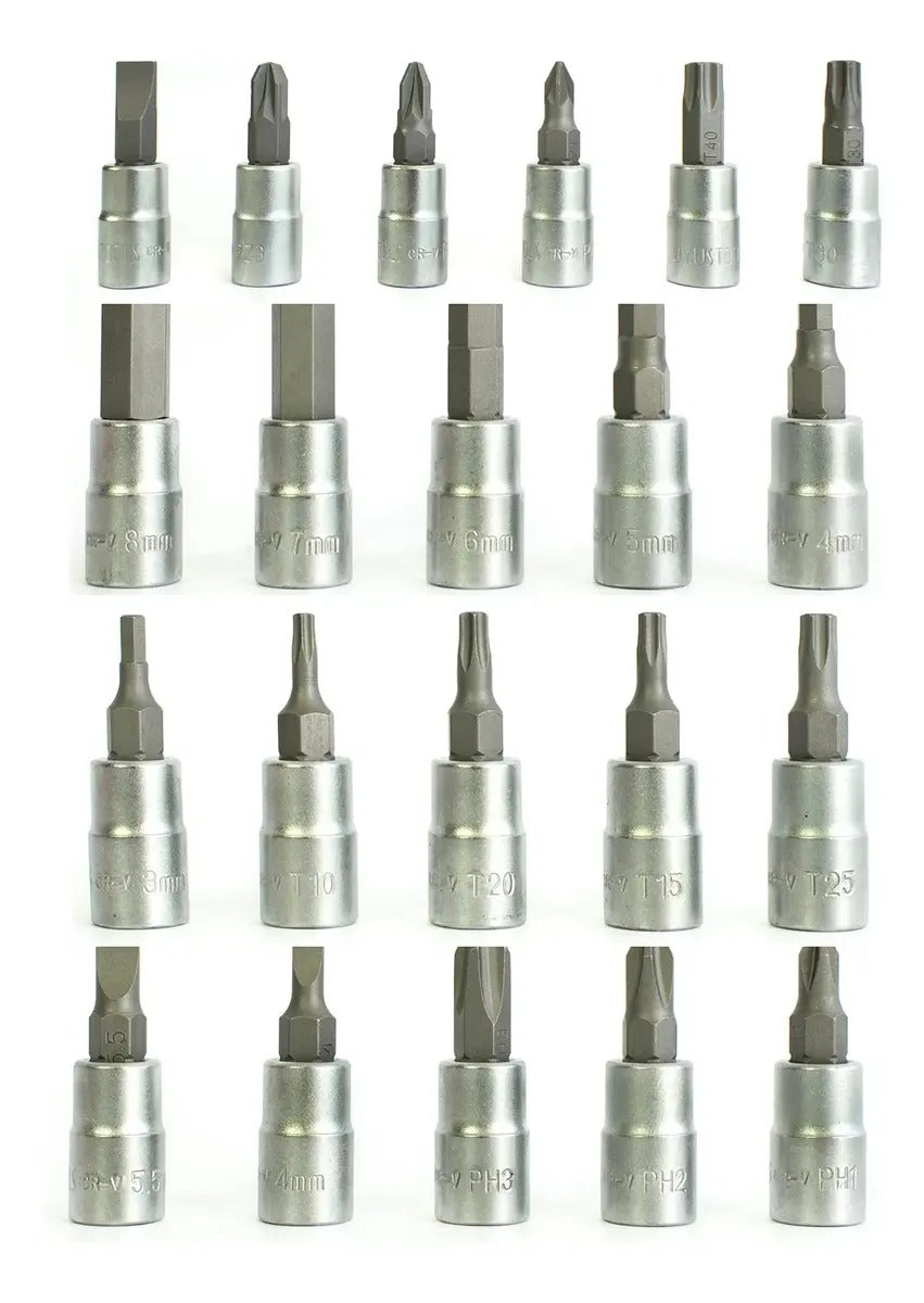 Juego de copas 1/4" x 46 piezas