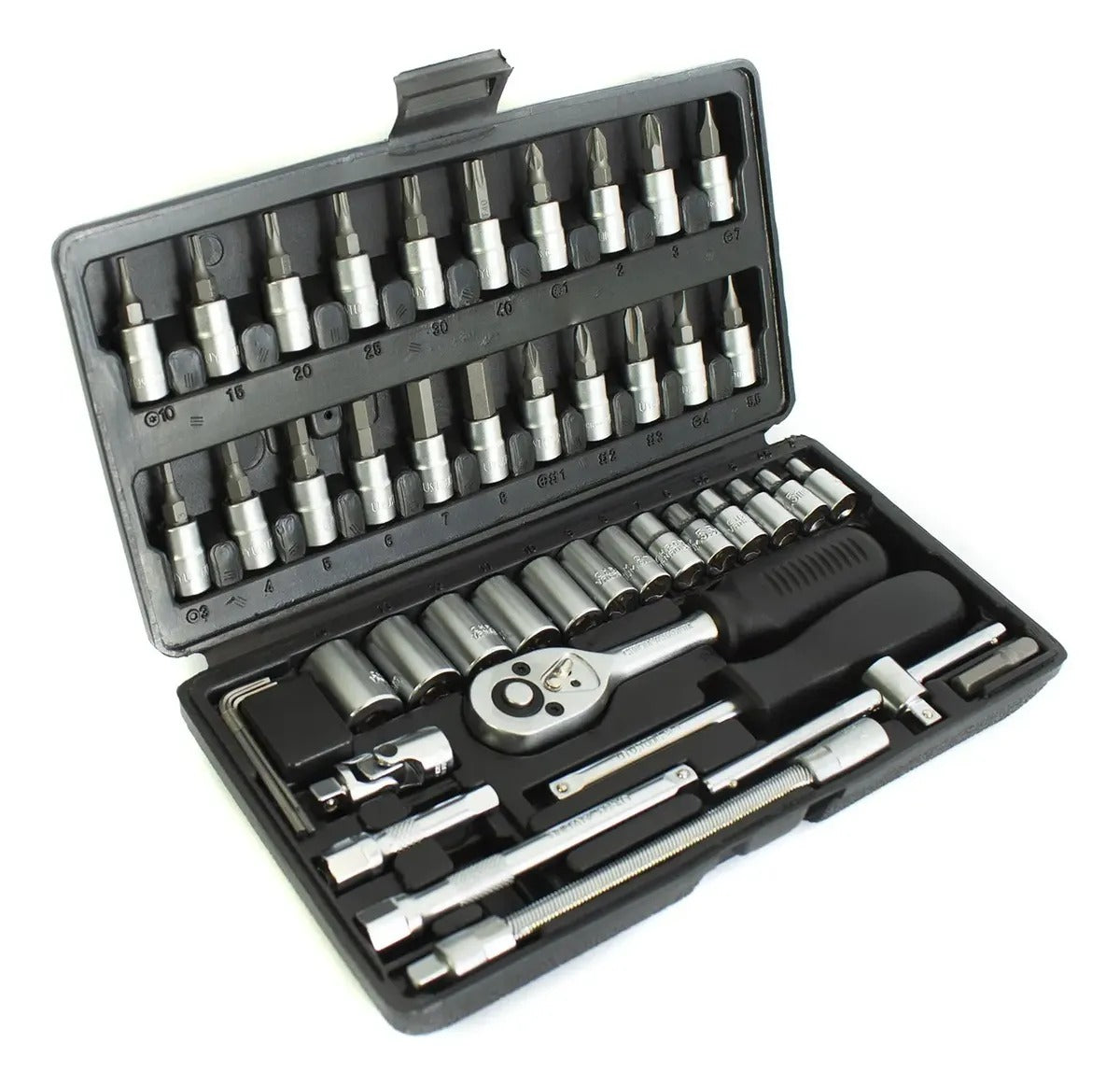 Juego de copas 1/4" x 46 piezas